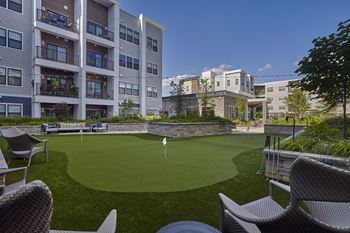 Outdoor green golf course